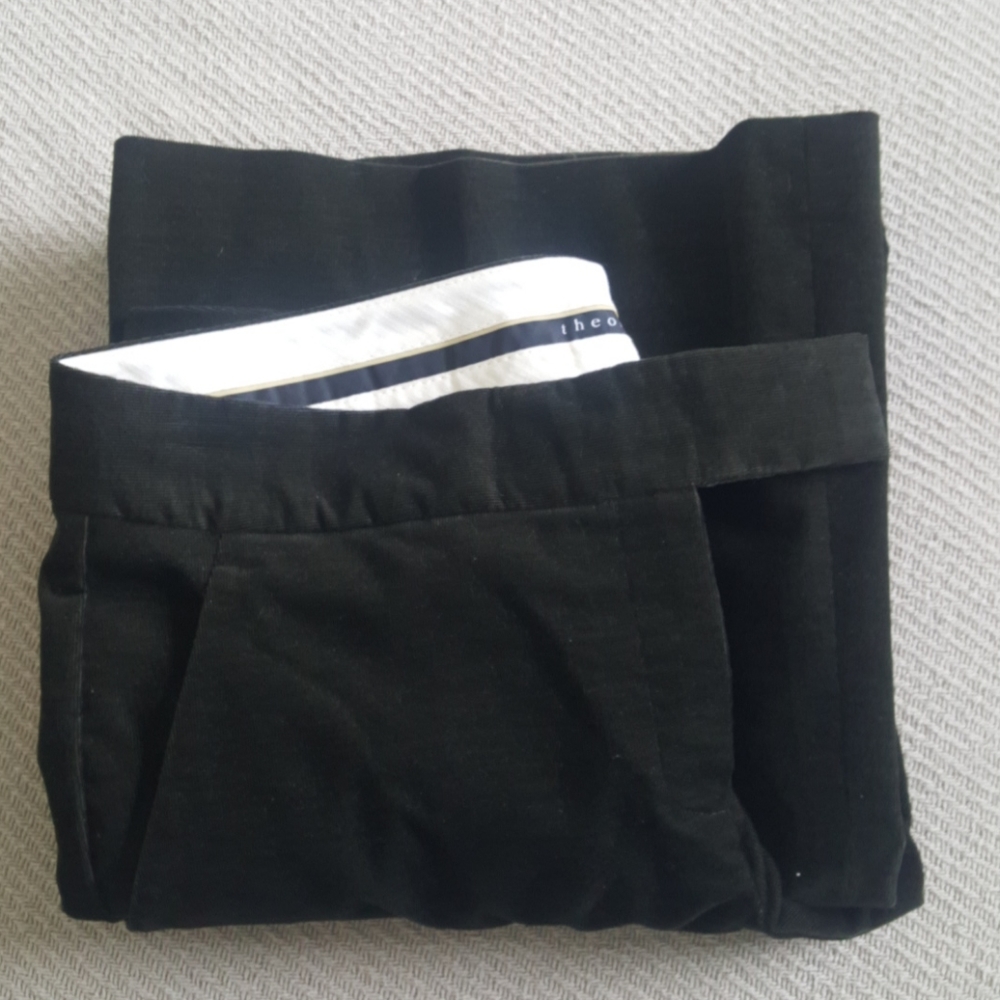 Theory Black Wide Leg Pants